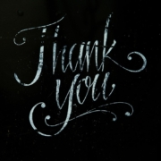 Thank You text