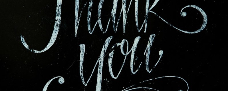 Thank You text