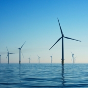 white electic windmill